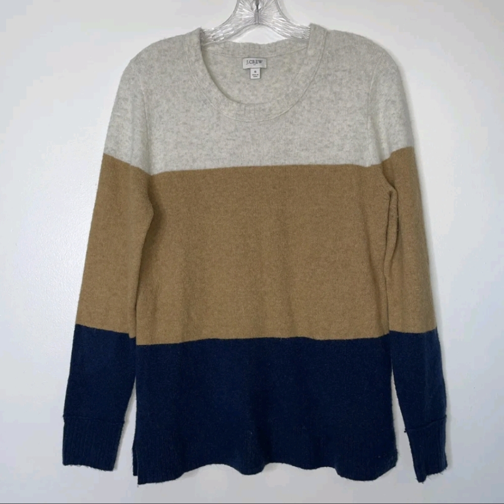 J Crew Color block sweater